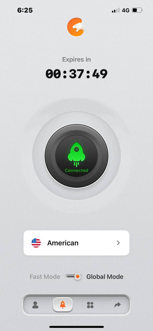 الصفحة الرئيسية لـ Yunbao VPN